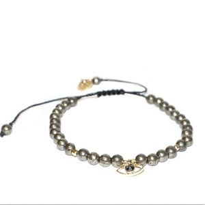 Marlyn Schiff evil eye pull tie bracelet